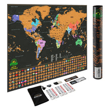 Load image into Gallery viewer, Scratch Off Traveled countries World Map Decoration Poster