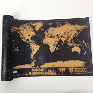 Scratch Off Traveled countries World Map Decoration Poster