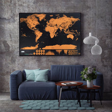 Load image into Gallery viewer, Scratch Off Traveled countries World Map Decoration Poster