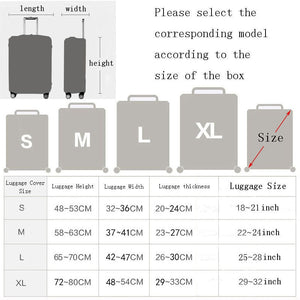 Multi Designed Elastic Protective Luggage Cover