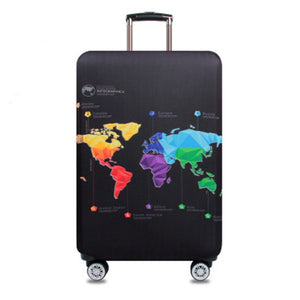 Multi Designed Elastic Protective Luggage Cover