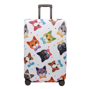 Multi Designed Elastic Protective Luggage Cover