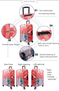 Multi Designed Elastic Protective Luggage Cover