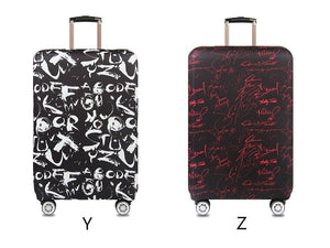 Multi Designed Elastic Protective Luggage Cover