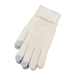 Magic Touch Screen Sensory Gloves For Women Gloves Girl Female Stretch Knit Gloves Mittens Winter Warm Accessories Wool Guantes