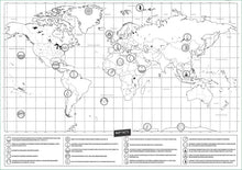 Load image into Gallery viewer, Scratch Off Traveled countries World Map Decoration Poster